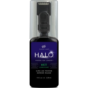 Halo Wet Lubricant - 4oz/120ml - Bottle and Smart Luber